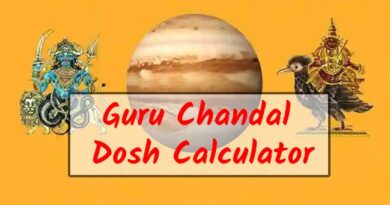 Guru Chandal Dosh Calculator