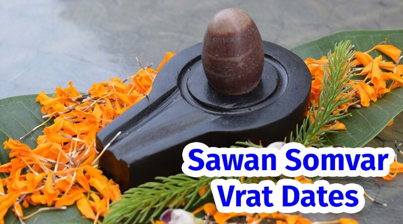 Sawan Somvar Vrat Dates